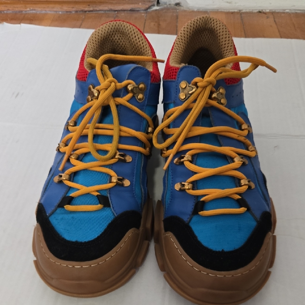 French Connection Blue and Brown Athletic Shoes